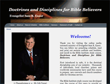 Tablet Screenshot of doctrinesanddisciplines.org